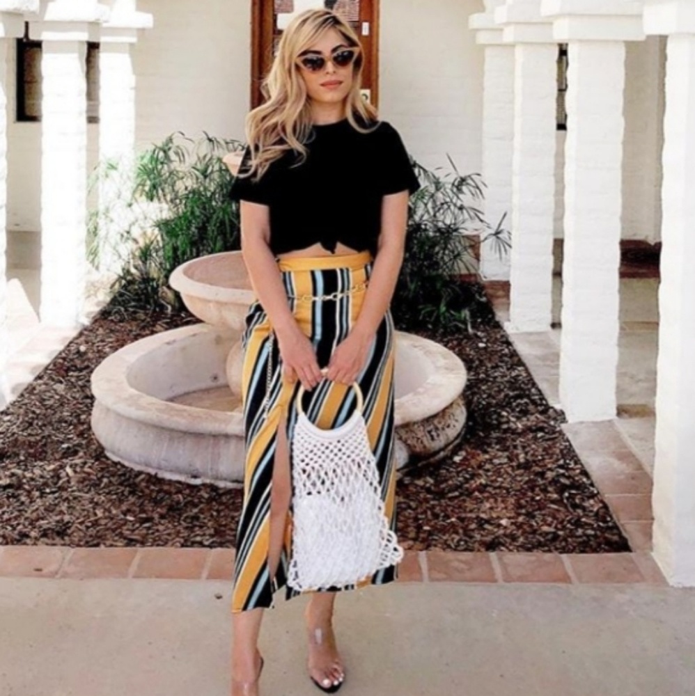Zara stripped skirt